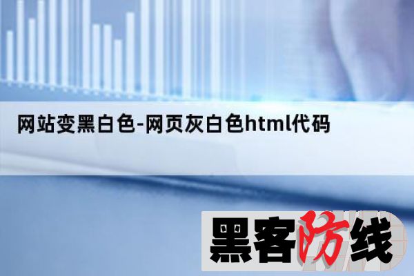 网站页面变黑白代码教程